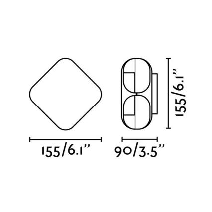 FARO 71212 - LED Zunanja stenska svetilka BU-OH LED/12W/230V IP65