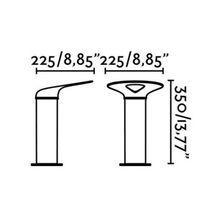 FARO 71224 - LED Zunanja svetilka LOTUS LED/18W/230V IP65