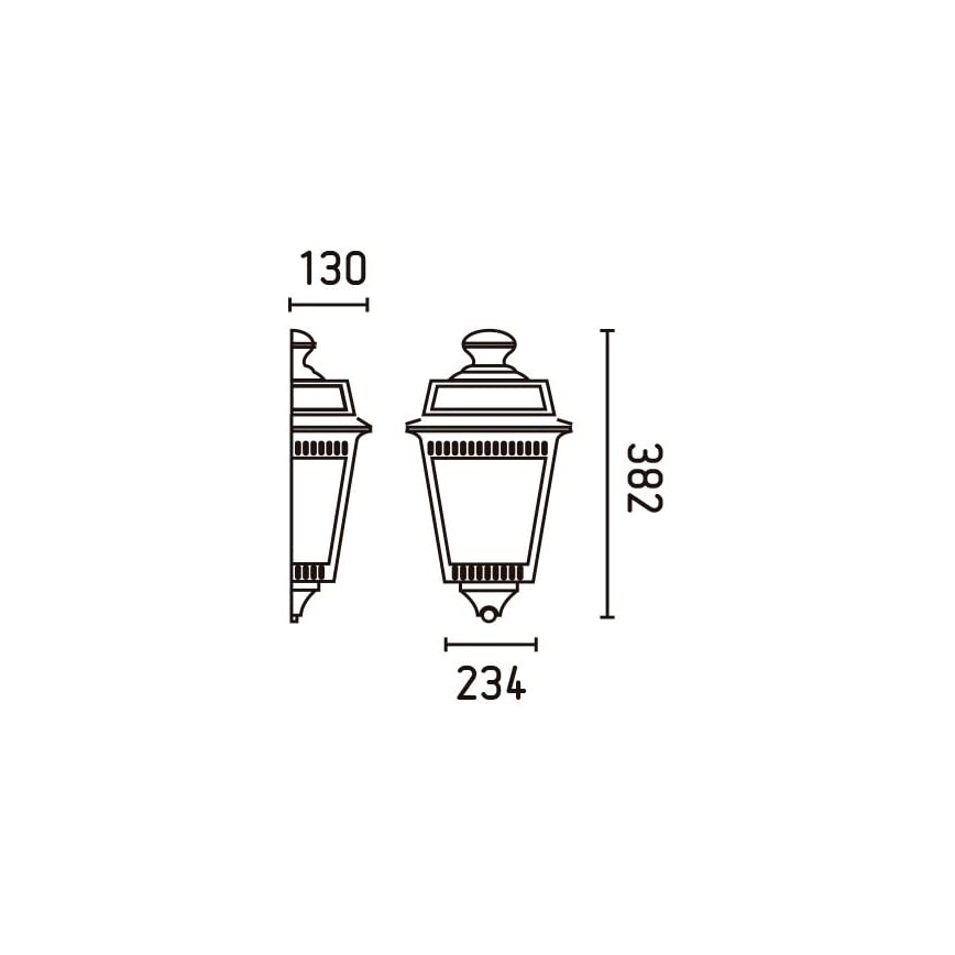 FARO 71424 - Zunanja stenska svetilka ARGOT 1xE27/100W/230V IP44