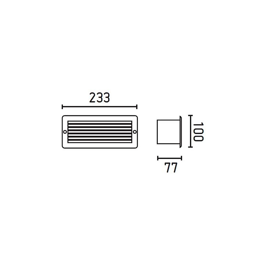 FARO 71480 - Zunanja stenska svetilka ESCA 1xE27/40W/100-240V IP44