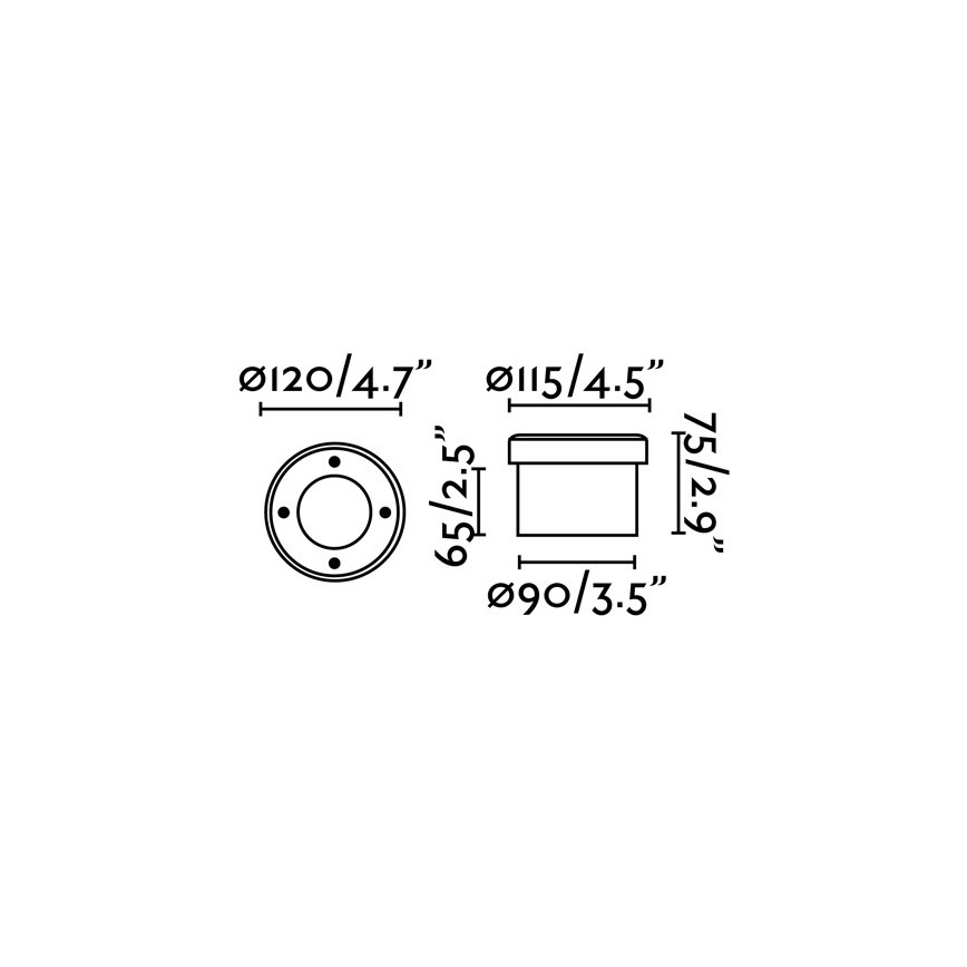 FARO 71495 - LED Zunanja svetilka za dovozno pot LIO 1xGX53/6W/230V IK08 IP67