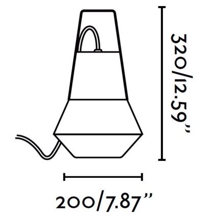 FARO 71562 - Zunanja viseča svetilka CAT 1xE27/20W/230V IP54