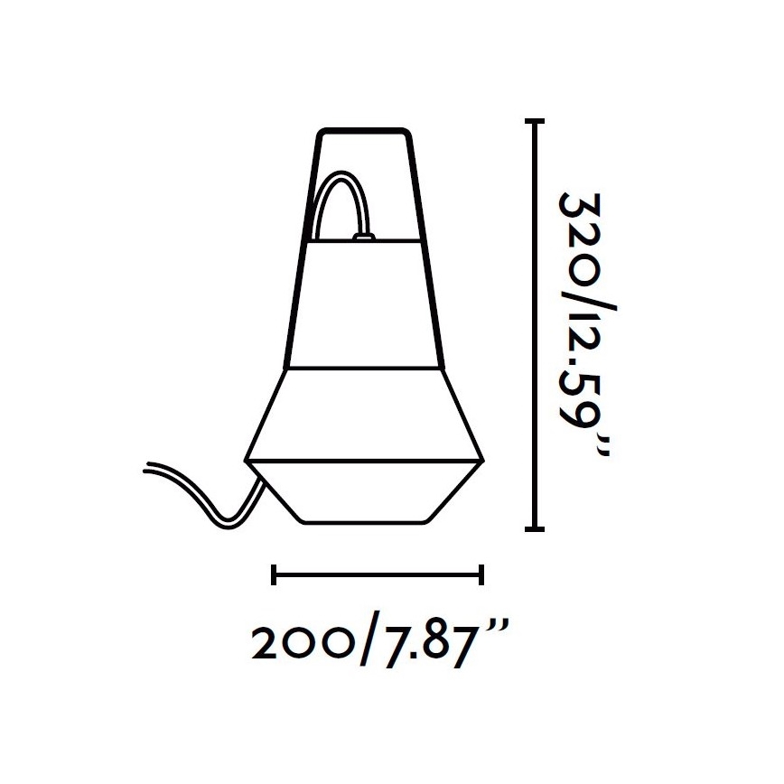 FARO 71562 - Zunanja viseča svetilka CAT 1xE27/20W/230V IP54