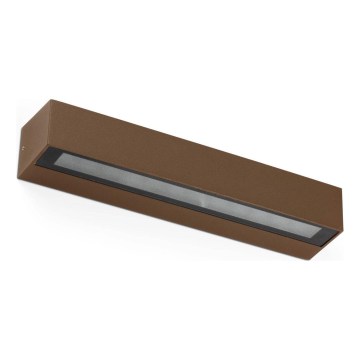 FARO 71905 - LED zunanja stenska svetilka DORO 2xLED/10W/230V IP65 rjava