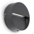 FARO 71960 - LED svetilo za stopnice DUNE LED/3W/230V 2200/2700/3200/4000K IP65 antracitno okroglo