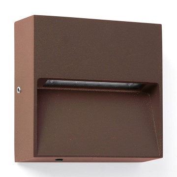 FARO 71965 - LED stopniščno svetilo DUNE LED/3W/230V 2200/2700/3200/4000K IP65 rjavo, kvadratno