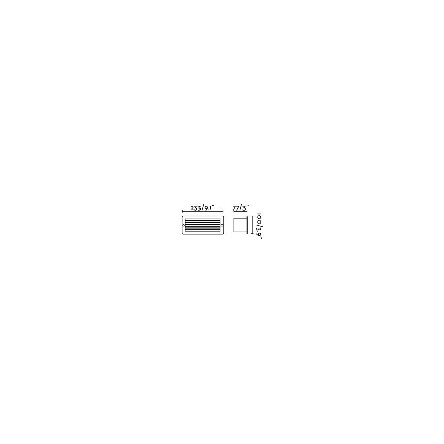 FARO 72095 - LED Zunanja vgradna svetilka STRIPE-1 LED/5W/230V IP54