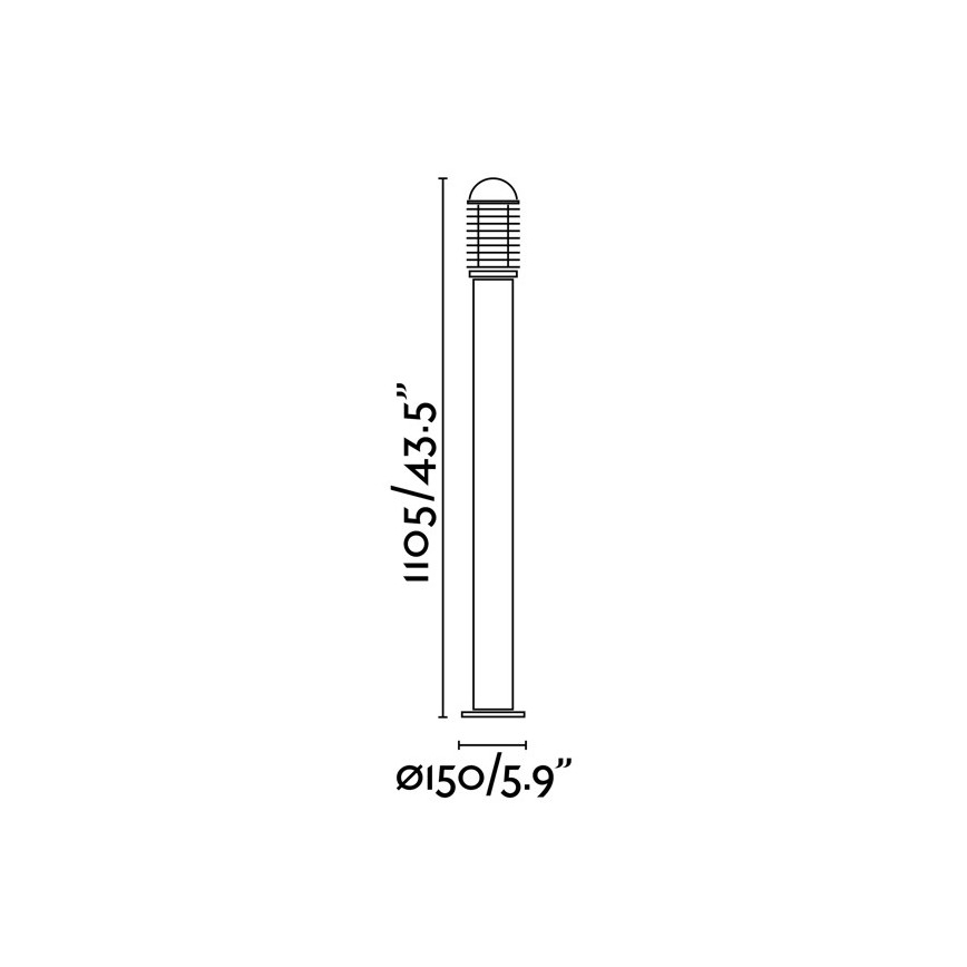 FARO 73460 - Zunanja svetilka VERNO-G 1xE27/60W/230V IP44