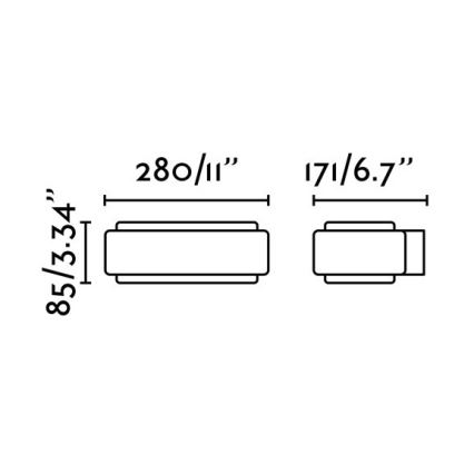 FARO 75540 - LED Zunanja stenska svetilka STICKER LED/10W/230V IP55