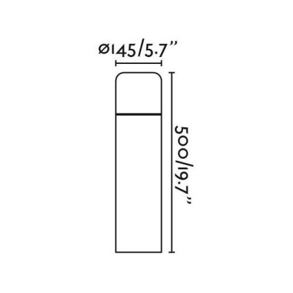 FARO 75604 - LED Zunanja svetilka MUGA LED/9W/230V IP65