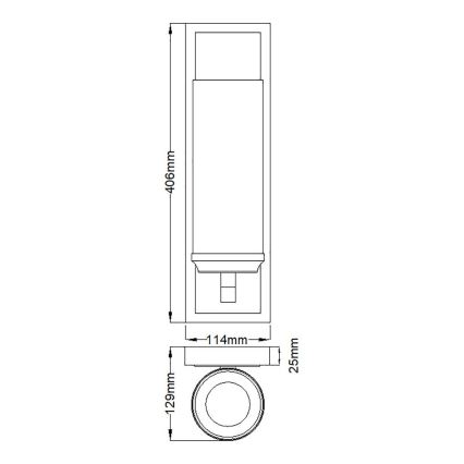 Feiss - LED Kopalniška stenska svetilka AMALIA 1xG9/3,5W/230V IP44 sijajni krom