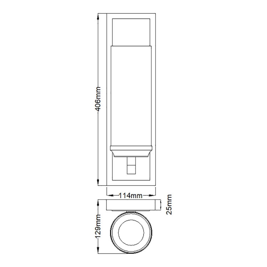Feiss - LED Kopalniška stenska svetilka AMALIA 1xG9/3,5W/230V IP44 sijajni krom