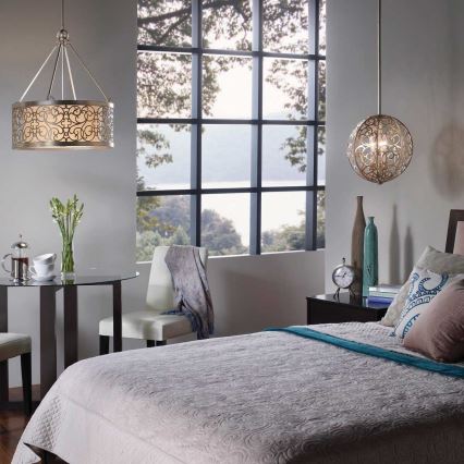 Feiss - Lestenec na drogu ARABESQUE 4xE27/60W/230V v zlati barvi