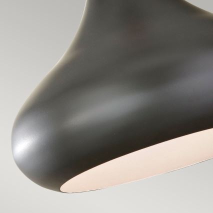 Feiss - Viseči lestenec na kablu BESO 1xE27/60W/230V premer 25,4 cm črna/medena