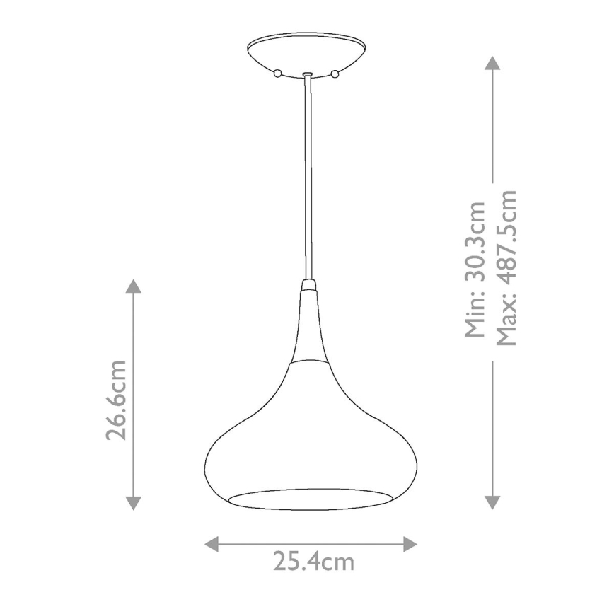 Feiss - Viseči lestenec na kablu BESO 1xE27/60W/230V premer 25,4 cm črna/medena