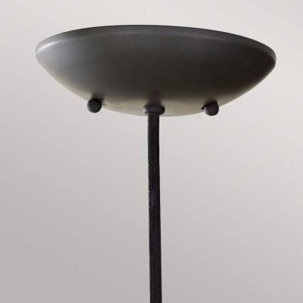 Feiss - viseči lestenec BESO na vrvici 1xE27/60W/230V premer 17,9 cm črna/medena