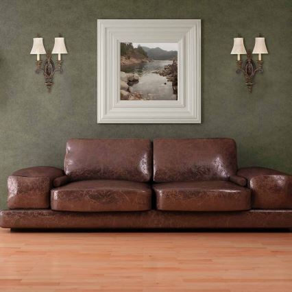 Feiss - Stenska svetilka DRAWING ROOM 2xE14/60W/230V