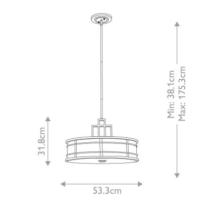 Feiss - Lestenec na drogu FUSION 3xE27/60W/230V