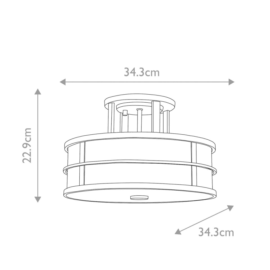 Feiss - Nadgradni lestenec FUSION 3xE27/40W/230V