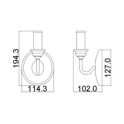 Feiss - Stensko svetilo HARTSVILLE 1xE14/40W/230V bež/rjava