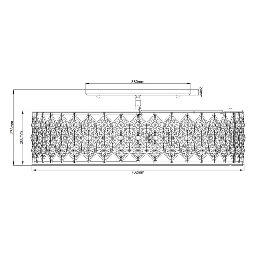 Feiss - Stropna svetilka LUCIA 6xE27/60W/230V
