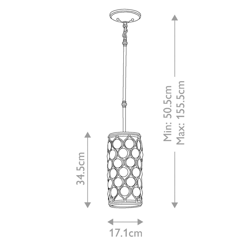 Feiss - Lestenec na drogu LUCIA 1xE27/60W/230V