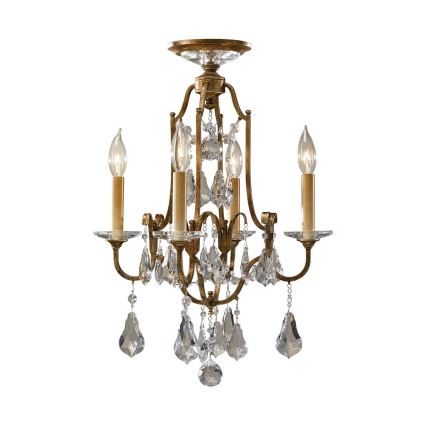 Feiss - Lestenec na verigi VALENTINA 4xE14/60W/230V