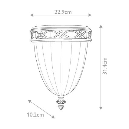 Feiss - Stenska luč DRAWING ROOM 1xE27/60W/230V bron