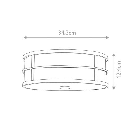 Feiss - Stropna luč FUSION 3xE27/60W/230V