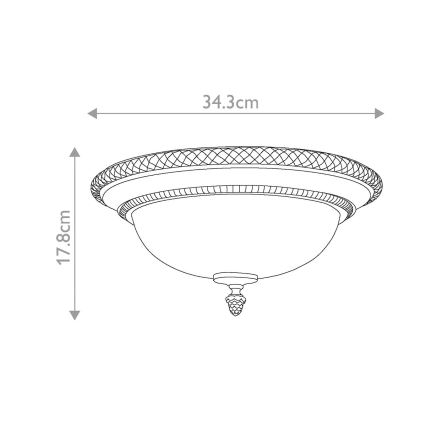 Feiss - Stropna luč KELHAM HALL 2xE27/60W/230V