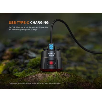 Fenix BC06R - LED Zatemnitvena polnilna luč za kolo LED/USB IP66 90 lm 24,5 h