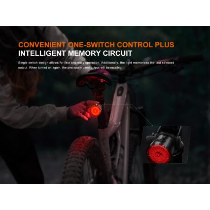 Fenix BC06R - LED Zatemnitvena polnilna luč za kolo LED/USB IP66 90 lm 24,5 h