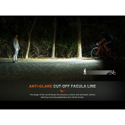 Fenix BC15R - LED Zatemnitvena polnilna luč za kolo LED/USB IP66 400 sijajni 31,5 h 2600 mAh