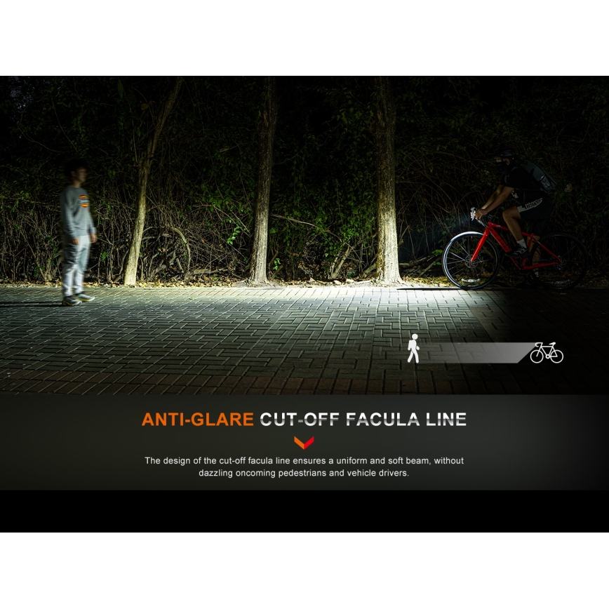 Fenix BC15R - LED Zatemnitvena polnilna luč za kolo LED/USB IP66 400 sijajni 31,5 h 2600 mAh