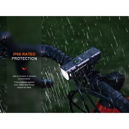 Fenix BC15R - LED Zatemnitvena polnilna luč za kolo LED/USB IP66 400 sijajni 31,5 h 2600 mAh