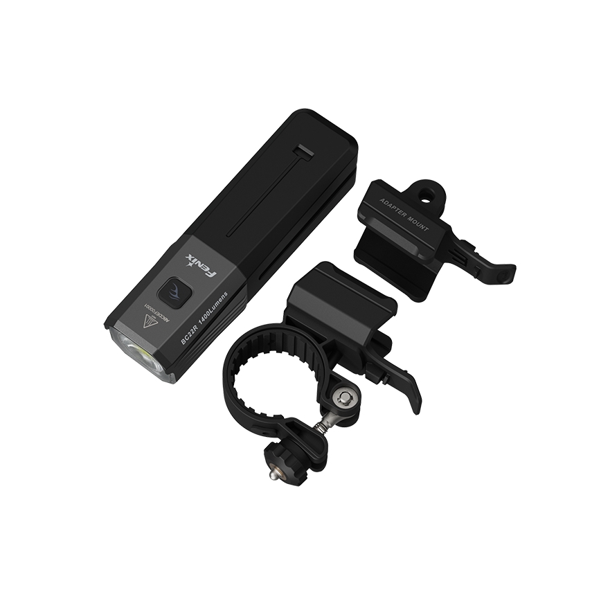 Fenix BC22R - LED zatemnjevalna polnilna kolesarska svetilka LED/USB 3400 mAh IP66 1400 lm 41 h črna