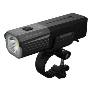 Fenix BC22R - LED zatemnjevalna polnilna kolesarska svetilka LED/USB 3400 mAh IP66 1400 lm 41 h črna