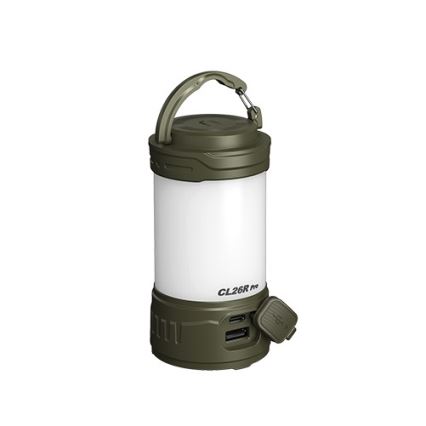 Fenix CL26RPROOLI - LED Zatemnitvena prenosni polnilna svetilka LED/USB IP66 650 sijajni 408 h 5000 mAh zelena