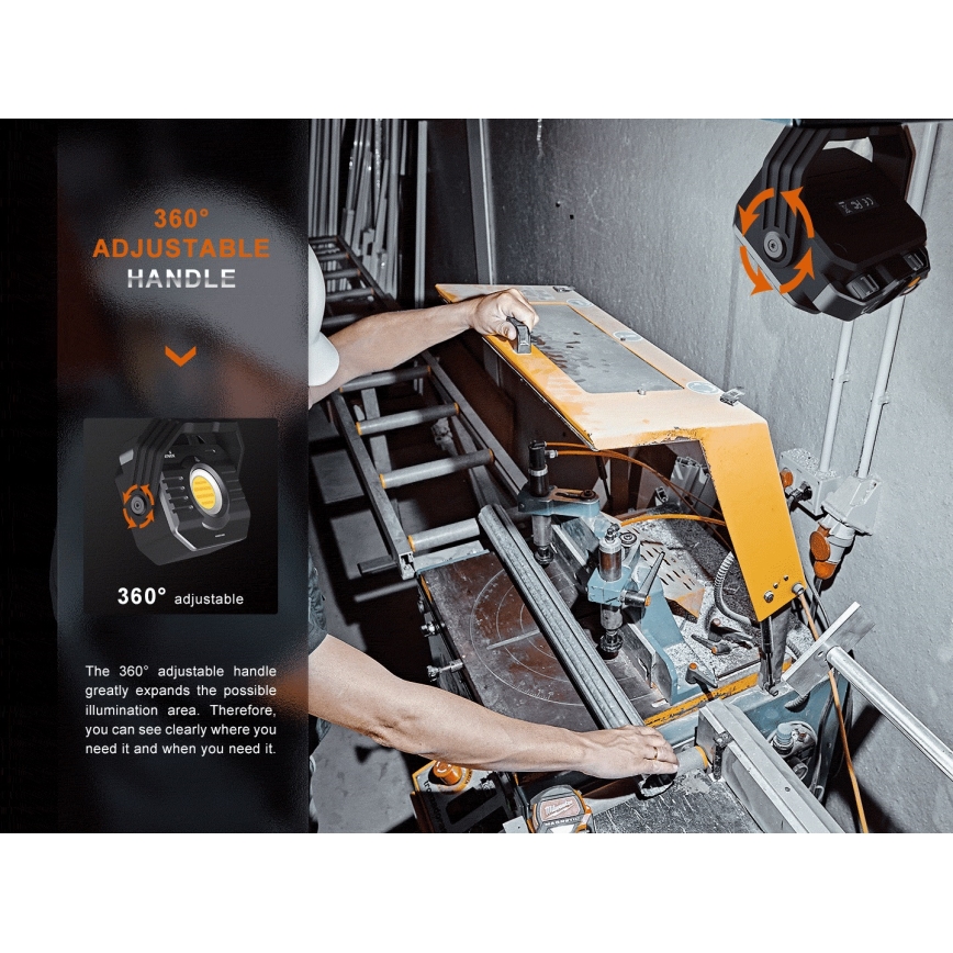 Fenix CL28R - LED Zatemnitvena polnilna reflektor s power bankom LED/USB IP66 2000 sijajni 360 h 10000 mAh