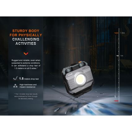 Fenix CL28R - LED Zatemnitvena polnilna reflektor s power bankom LED/USB IP66 2000 sijajni 360 h 10000 mAh