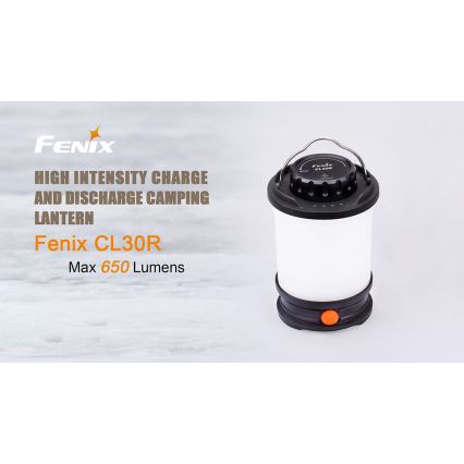 Fenix CL30R - LED Prenosna polnilna svetilka LED/USB/6xCR123A IPX7 650 lm 300 h 2600 mAh