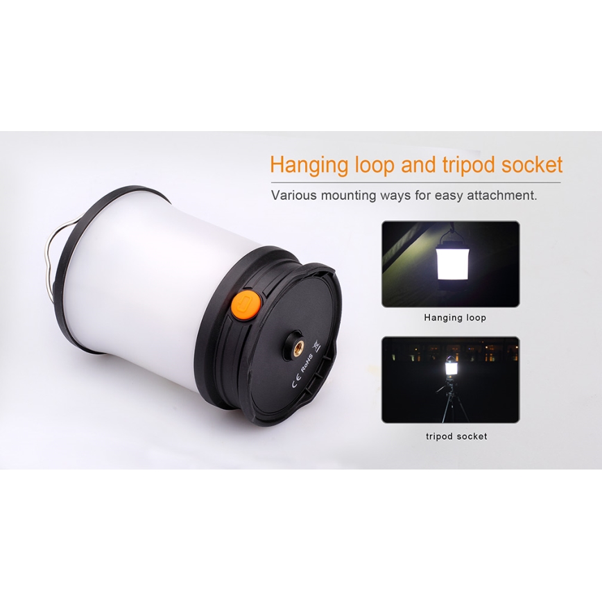 Fenix CL30R - LED Prenosna polnilna svetilka LED/USB/6xCR123A IPX7 650 lm 300 h 2600 mAh