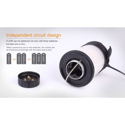 Fenix CL30R - LED Prenosna polnilna svetilka LED/USB/6xCR123A IPX7 650 lm 300 h 2600 mAh
