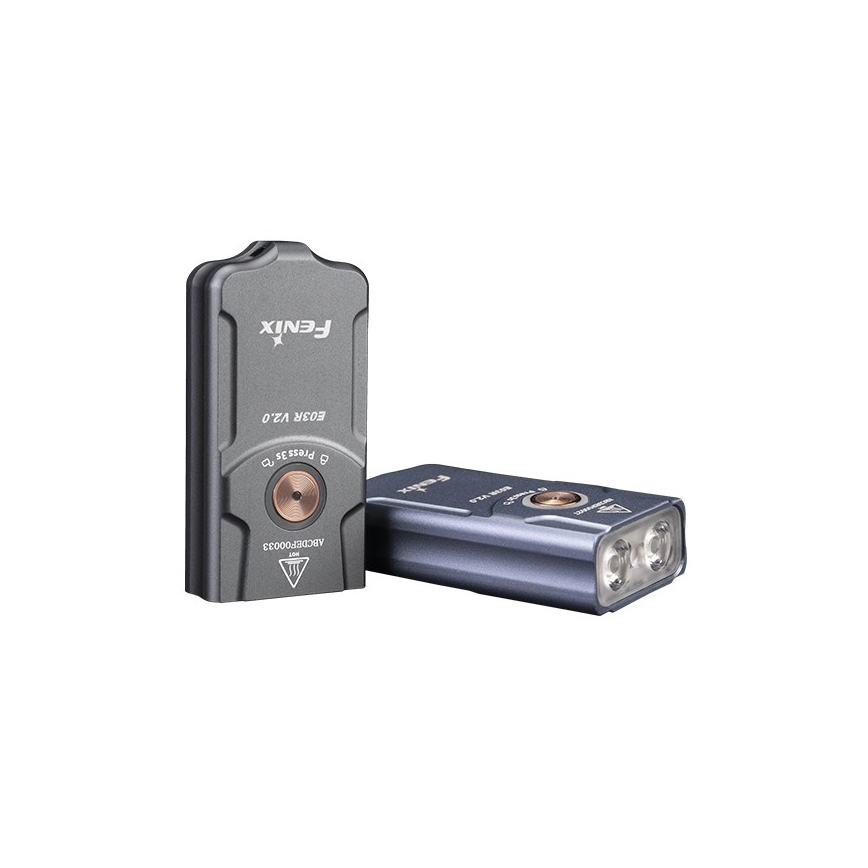 Fenix E03RV20BLU - LED Polnilna baterijska svetilka LED/USB IP66 500 lm 30 h 400 mAh