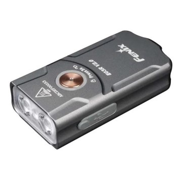 Fenix E03RV20GREY - LED Polnilna baterijska svetilka LED/USB IP66 500 sijajni 30 h 400 mAh