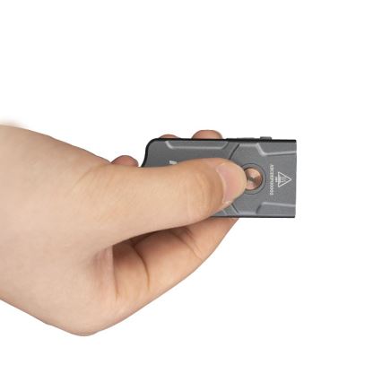Fenix E03RV20GREY - LED Polnilna baterijska svetilka LED/USB IP66 500 sijajni 30 h 400 mAh