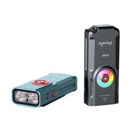 Fenix E06RGRY - LED Zatemnitvena polnilna svetilka UV LED/USB IP66 700 sijajni 60 h 750 mAh siva