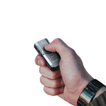 Fenix E06RGRY - LED Zatemnitvena polnilna svetilka UV LED/USB IP66 700 sijajni 60 h 750 mAh siva