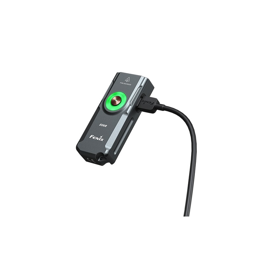 Fenix E06RGRY - LED Zatemnitvena polnilna svetilka UV LED/USB IP66 700 sijajni 60 h 750 mAh siva