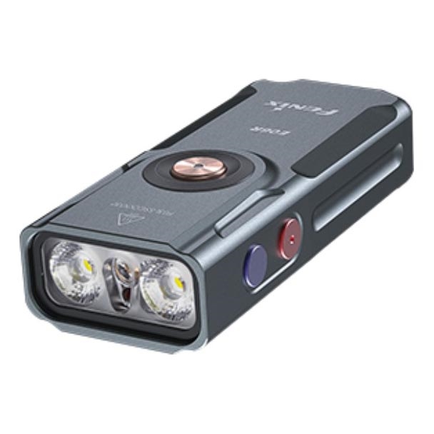 Fenix E06RGRY - LED Zatemnitvena polnilna svetilka UV LED/USB IP66 700 sijajni 60 h 750 mAh siva